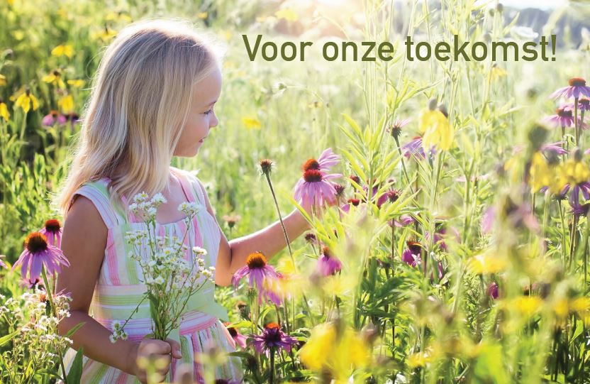 Bloemenmeisje voor onze toekomst